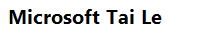 Microsoft Tai Le